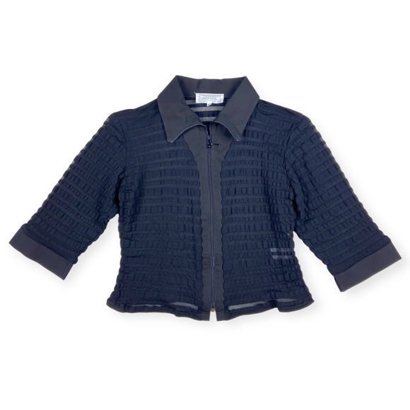 Rayure Paris Black Zip Up Selma Top - Picture 6 of 12